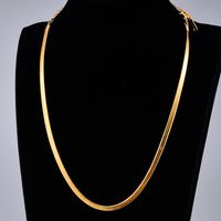 Wholesale Jewelry Simple Snake Chain Titanium Steel Necklace Nihaojewelry main image 5