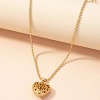 Wholesale Jewelry Hollow Heart Pendant Necklace Nihaojewelry main image 1
