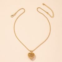 Wholesale Jewelry Hollow Heart Pendant Necklace Nihaojewelry main image 3