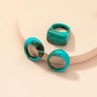 Wholesale Jewelry Retro Acrylic Resin Ring Set Nihaojewelry main image 3