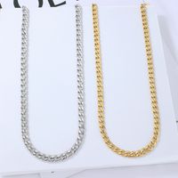 Wholesale Jewelry Cuban Chain Stainless Steel Clavicle Chain Necklace Nihaojewelry main image 3