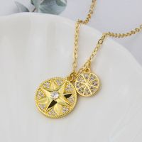 Wholesale Jewelry Eight-pointed Star Pendant Zirconium Copper Plating Necklace Nihaojewelry main image 1