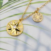 Wholesale Jewelry Eight-pointed Star Pendant Zirconium Copper Plating Necklace Nihaojewelry main image 5
