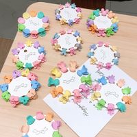 Korean New Children's Hair Accessories Cute Baby Candy Color Grip Suit Colorful Girls Small Hairclip Princess Headdress main image 4