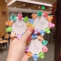 Korean New Children's Hair Accessories Cute Baby Candy Color Grip Suit Colorful Girls Small Hairclip Princess Headdress main image 5