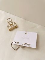 Vente En Gros Bijoux En Forme De Coeur En Alliage Boucles D&#39;oreilles De Style Coréen Nihaojewelry main image 5