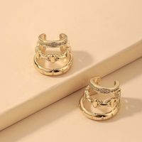 Nihaojewelry Wholesale Jewelry Fashion Letters Inlaid With Rhinestone Ear Bone Clip sku image 1