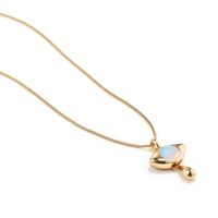Wholesale Jewelry Water Drop Shape Opal Copper Ring Necklace Set Nihaojewelry sku image 2