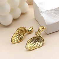 Nihaojewelry Bijoux En Gros Queue De Poisson Coréen Boucles D&#39;oreilles En Cuivre Plaqué Or 18 Carats sku image 1