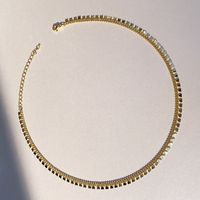 Wholesale Jewelry Heart Shape Tassel 18k Gold Clavicle Chain Fashion Necklace Nihaojewelry sku image 1