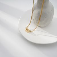 Wholesale Jewelry Geometric Double Layer Chain Hip-hop Style Necklace Earrings Nihaojewelry sku image 1