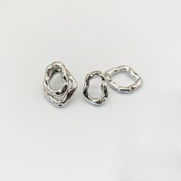 Wholesale Jewelry Geometric Double Layer Chain Hip-hop Style Necklace Earrings Nihaojewelry sku image 4