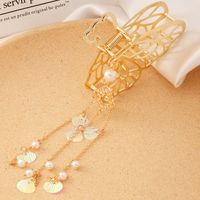Wholesale Jewelry Pearl Tassel Butterfly Metal Korean Style Catch Clip Nihaojewelry sku image 7