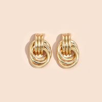 Nihaojewelry Bijoux En Gros Mode Boucle D&#39;oreille En Alliage Géométrique En Métal sku image 3