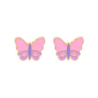 Nihaojewelry Wholesale Jewelry Fashion Dripping Butterfly Alloy Earrings sku image 2