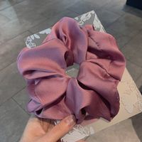 Wholesale Jewelry Smooth Satin Solid Color Hair Scrunchies Nihaojewelry sku image 1