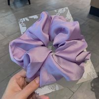 Wholesale Jewelry Smooth Satin Solid Color Hair Scrunchies Nihaojewelry sku image 2