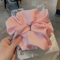 Wholesale Jewelry Smooth Satin Solid Color Hair Scrunchies Nihaojewelry sku image 4