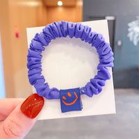 Wholesale Jewelry Cute Smiling Face Fabricelastic Rubber Band Nihaojewelry sku image 1