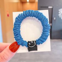 Wholesale Jewelry Cute Smiling Face Fabricelastic Rubber Band Nihaojewelry sku image 5