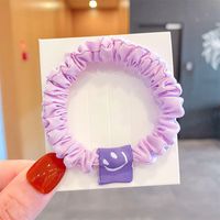 Wholesale Jewelry Cute Smiling Face Fabricelastic Rubber Band Nihaojewelry sku image 6