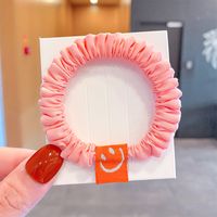 Wholesale Jewelry Cute Smiling Face Fabricelastic Rubber Band Nihaojewelry sku image 7
