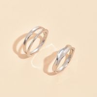 Wholesale Jewelry Simple Geometric Hollow Ring Set Nihaojewelry sku image 1