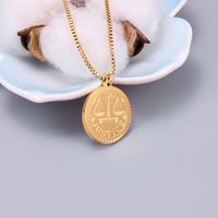 Großhandel Schmuck Frieden Münze Weizen Anhänger Titan Stahl Halskette Nihaojewelry sku image 2