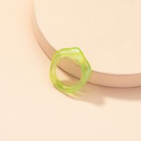 Wholesale Jewelry Simple Candy Color Acrylic Resin Ring Nihaojewelry sku image 1