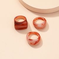 Wholesale Jewelry Retro Acrylic Resin Ring Set Nihaojewelry sku image 1