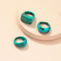 Wholesale Jewelry Retro Acrylic Resin Ring Set Nihaojewelry sku image 3