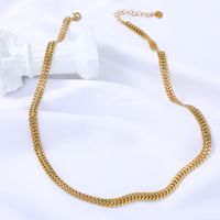 Wholesale Jewelry Simple Stainless Steel Double Layer Necklace Nihaojewelry sku image 2