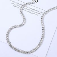 Wholesale Jewelry Cuban Chain Stainless Steel Clavicle Chain Necklace Nihaojewelry sku image 1