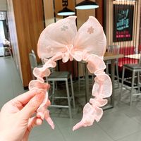 Wholesale Jewelry Children's Ruffled Mesh Bow Headband Nihaojewelry sku image 1