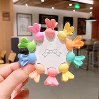 Korean New Children's Hair Accessories Cute Baby Candy Color Grip Suit Colorful Girls Small Hairclip Princess Headdress sku image 5