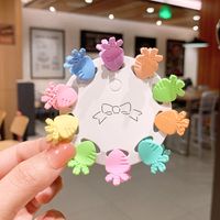 Korean New Children's Hair Accessories Cute Baby Candy Color Grip Suit Colorful Girls Small Hairclip Princess Headdress sku image 9