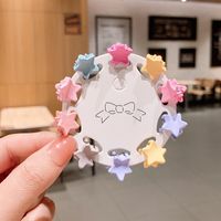 Korean New Children's Hair Accessories Cute Baby Candy Color Grip Suit Colorful Girls Small Hairclip Princess Headdress sku image 3