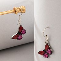 Wholesale Fashion Red Butterfly Pendant Earrings Nihaojewelry main image 3