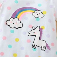Nihaojewelry Wholesale Fashion Printing Baby One-piece Summer Short-sleeved Romper main image 5
