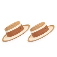 Wholesale Flat Top Fashion M Standard Hit Color Straw Hat Nihaojewelry main image 3