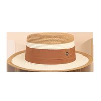 Wholesale Flat Top Fashion M Standard Hit Color Straw Hat Nihaojewelry main image 6