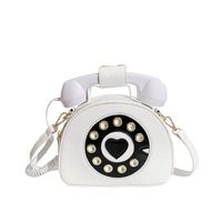 Medium Pu Leather Vintage Style Circle Bag main image 5