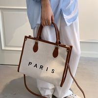 Nihaojewelry Wholesale Fashion Letter Paris Large Capacity Tote Bag main image 3