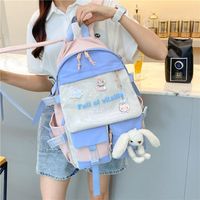 Wholesale Cute Bear Doll Pendant Contrast Color Transparent Large-capacity Backpack Nihaojewelry main image 4