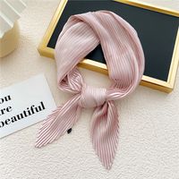 Nihaojewelry Wholesale Simple Fold Solid Color Small Square Scarf main image 4