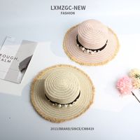Wholesale Accessories Children's Pearl Fringed Straw Hat Nihaojewelry main image 4