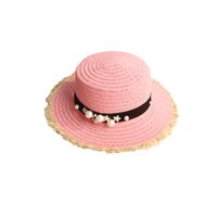 Wholesale Accessories Children's Pearl Fringed Straw Hat Nihaojewelry main image 6