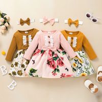 Wholesale Children's Pit Strip Long-sleeved Dress Nihaojewelry main image 1