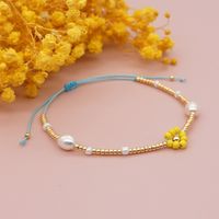 Nihaojewelry Wholesale Jewelry Fashion Beads Hand-woven Small Daisy Bracelet main image 5