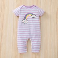 Nihaojewelry Wholesale Fashion Printing Baby One-piece Summer Short-sleeved Romper sku image 1